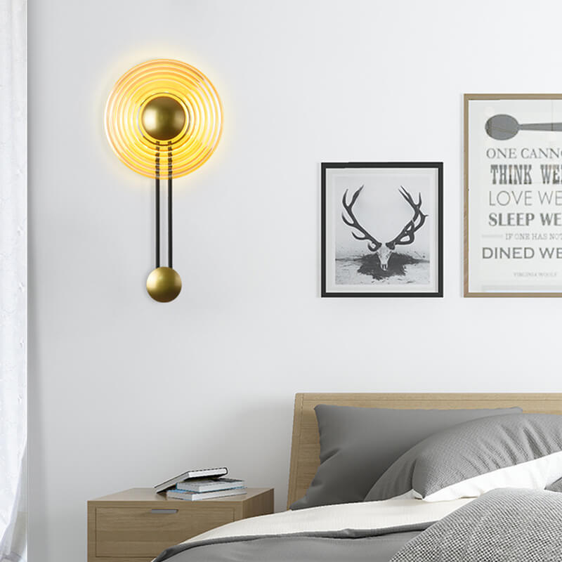 AuraLight – Sleek LED Wall Lamp in Black