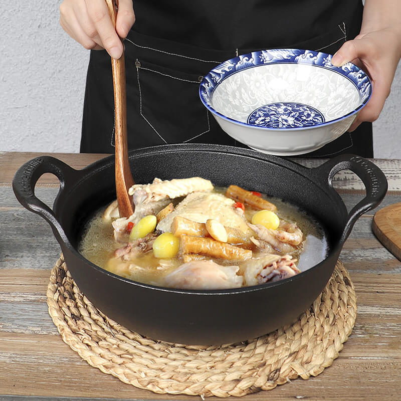 CastePrima Pan - Durable Non-Stick & Wooden Lid