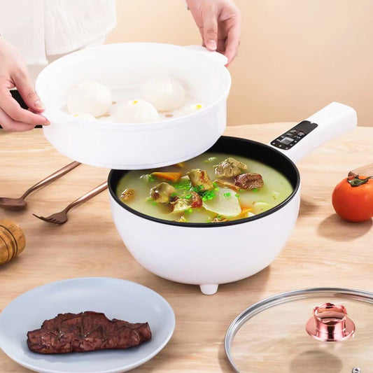 CookEase – Versatile Electric Frying Pan with Steamer