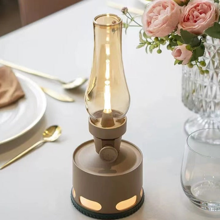 NostalgiaLamp - Vintage LED Lantern for Atmospheric Evenings