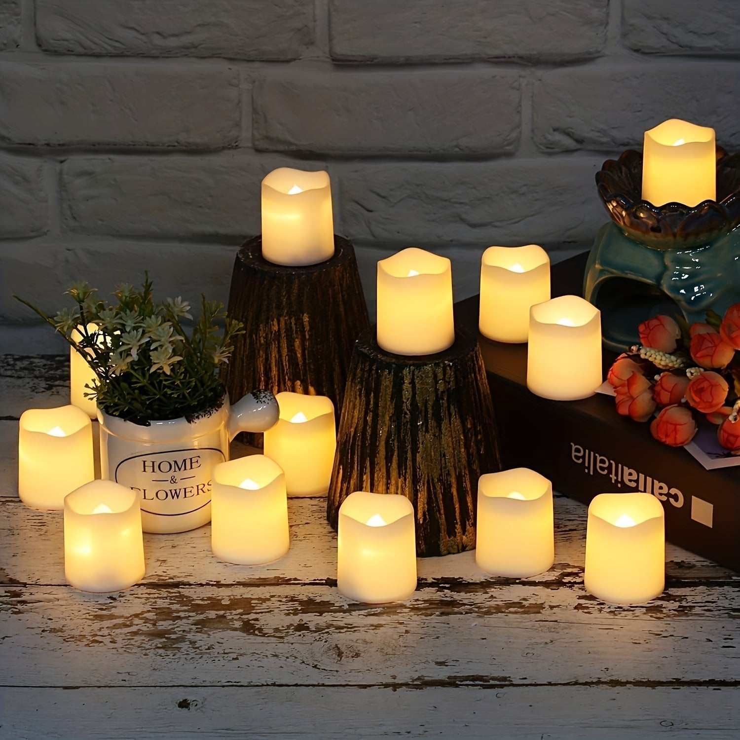 MagicGlow - Safe LED Tealights Set of 24