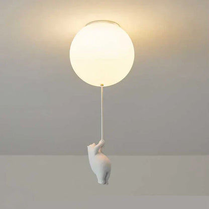 CloudBear - Playful Children's Ceiling Lamp with Balloon