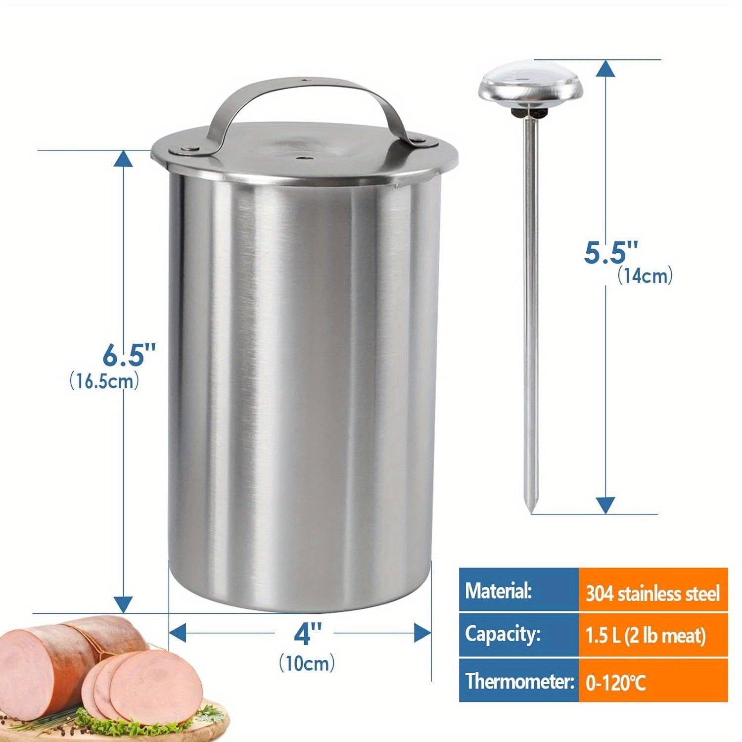 DeliCraft - Luxury Stainless Steel Ham Maker for Creatives