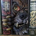 Mystic Charm - Unique Monster Bookend in Black and Gray