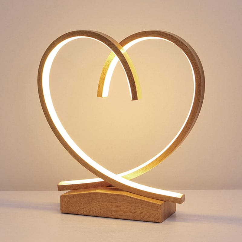 HeartWood – Romantic Wooden Bedside Table with Drawer