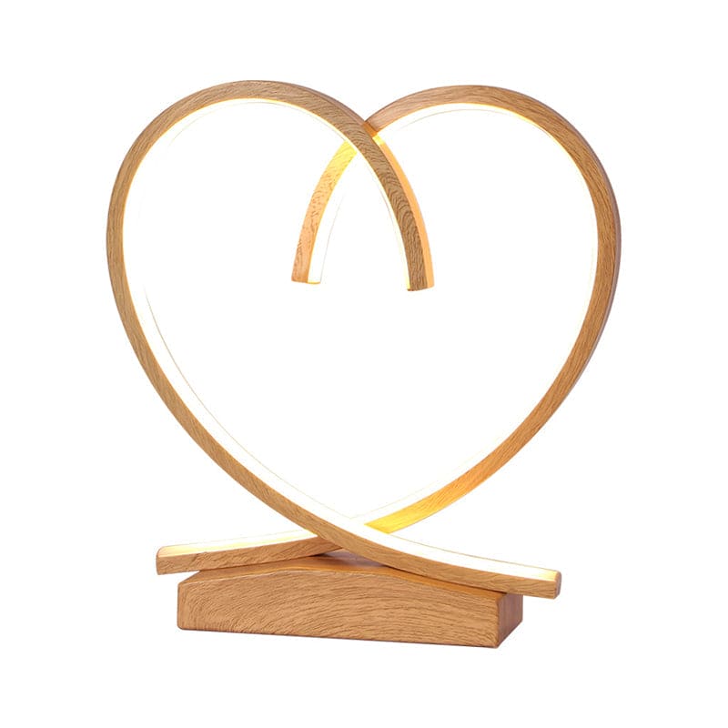 HeartWood – Romantic Wooden Bedside Table with Drawer