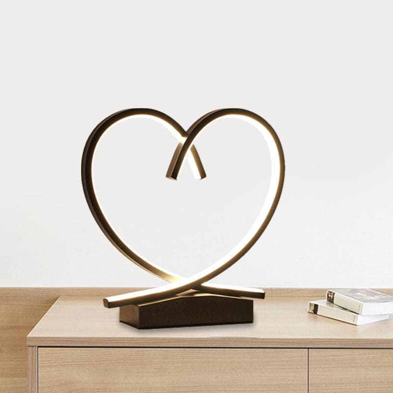 HeartWood – Romantic Wooden Bedside Table with Drawer