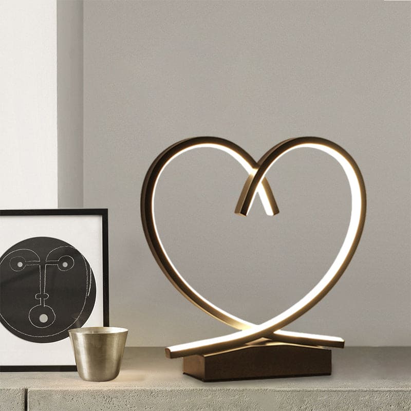 HeartWood – Romantic Wooden Bedside Table with Drawer