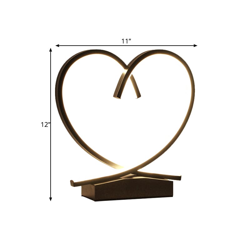 HeartWood – Romantic Wooden Bedside Table with Drawer