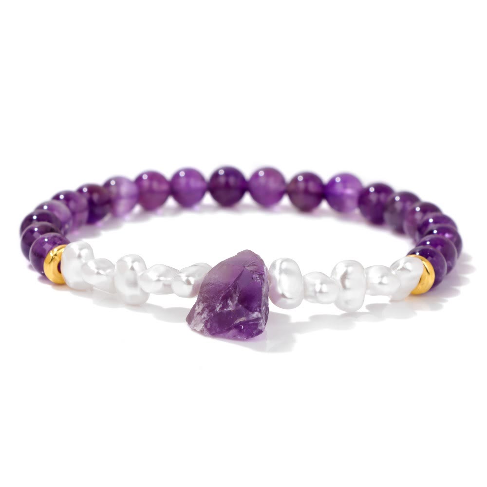 Eline's Enchanting Natural Crystal Bead Bracelet