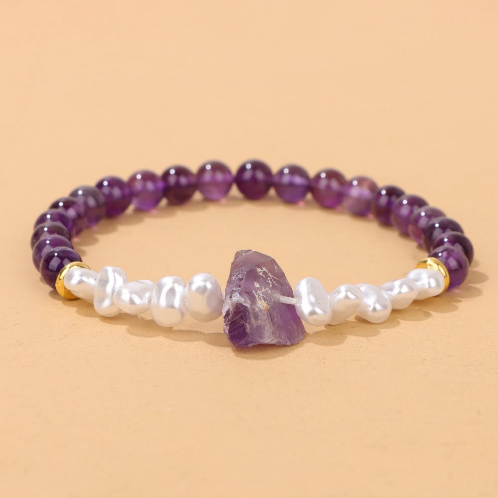 Eline's Enchanting Natural Crystal Bead Bracelet