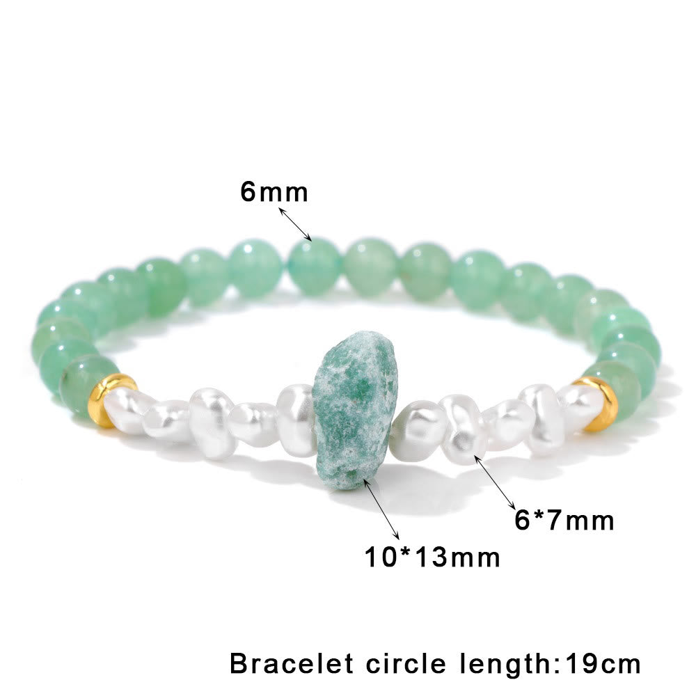 Eline's Enchanting Natural Crystal Bead Bracelet