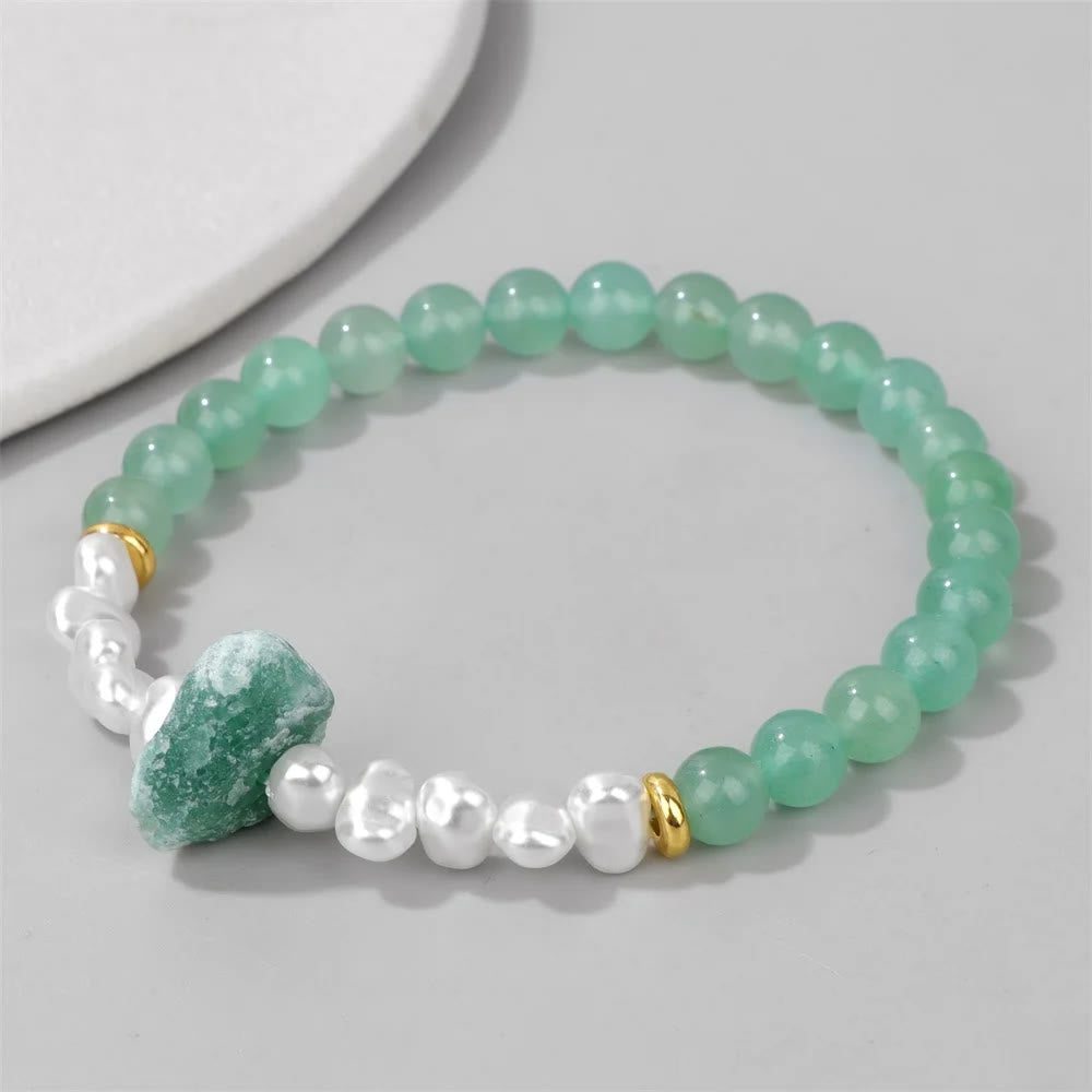 Eline's Enchanting Natural Crystal Bead Bracelet