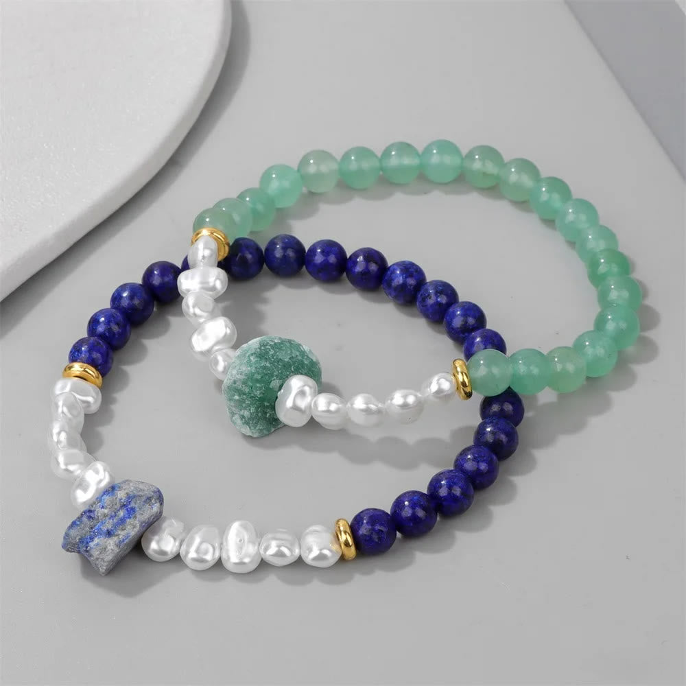 Eline's Enchanting Natural Crystal Bead Bracelet