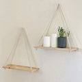 DecoShelf - Elegant Floating Shelf Whiteh Adjustable Rope