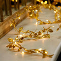 FairyLume – Elegant Golden Leaf Light Garland