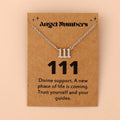 Celestia Stainless Steel Angel Number Necklace - A Special Piece of Jewelry for Spiritual Connection