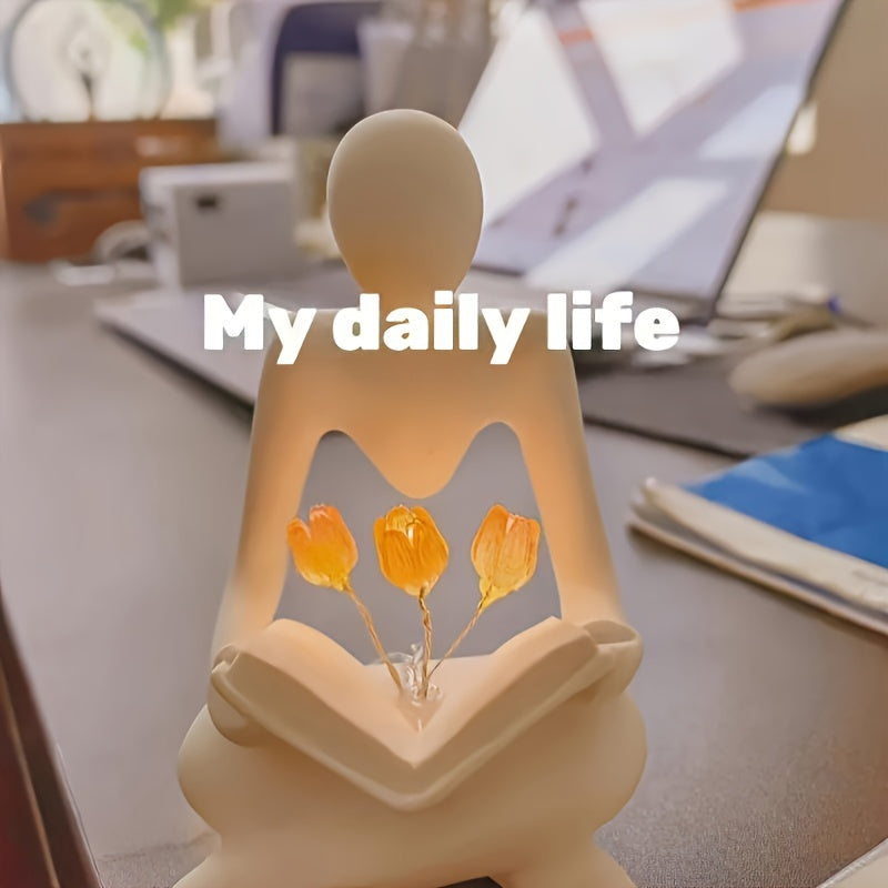 ArtTulip – Modern Abstract Resin Night Light
