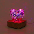 LoveLight Lamp - 3D LED Night Light Heart Fireworks