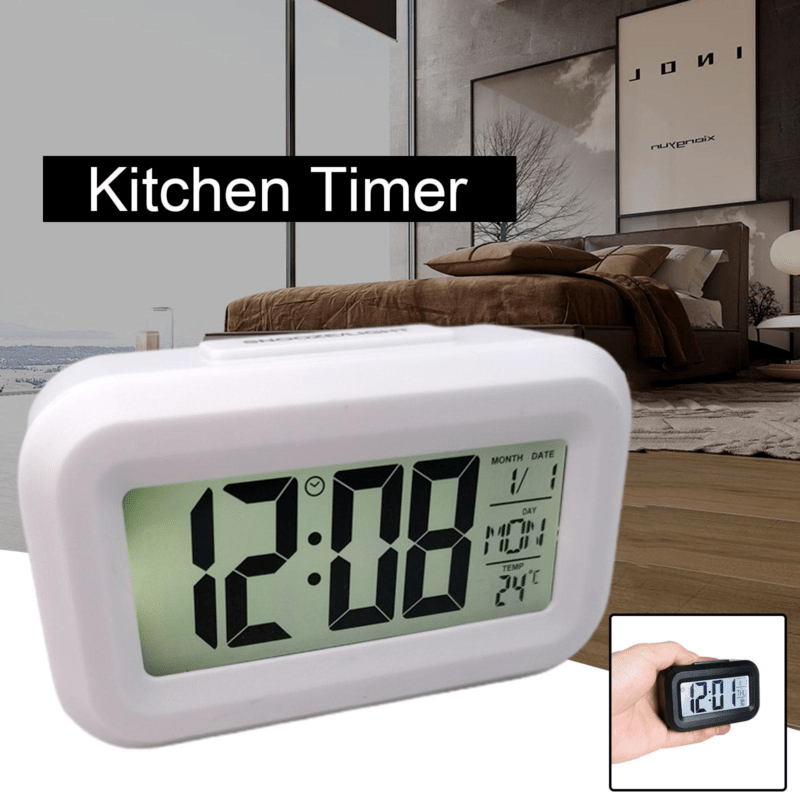 MelodyTime Clock - Digital Alarm Clock with Temperature