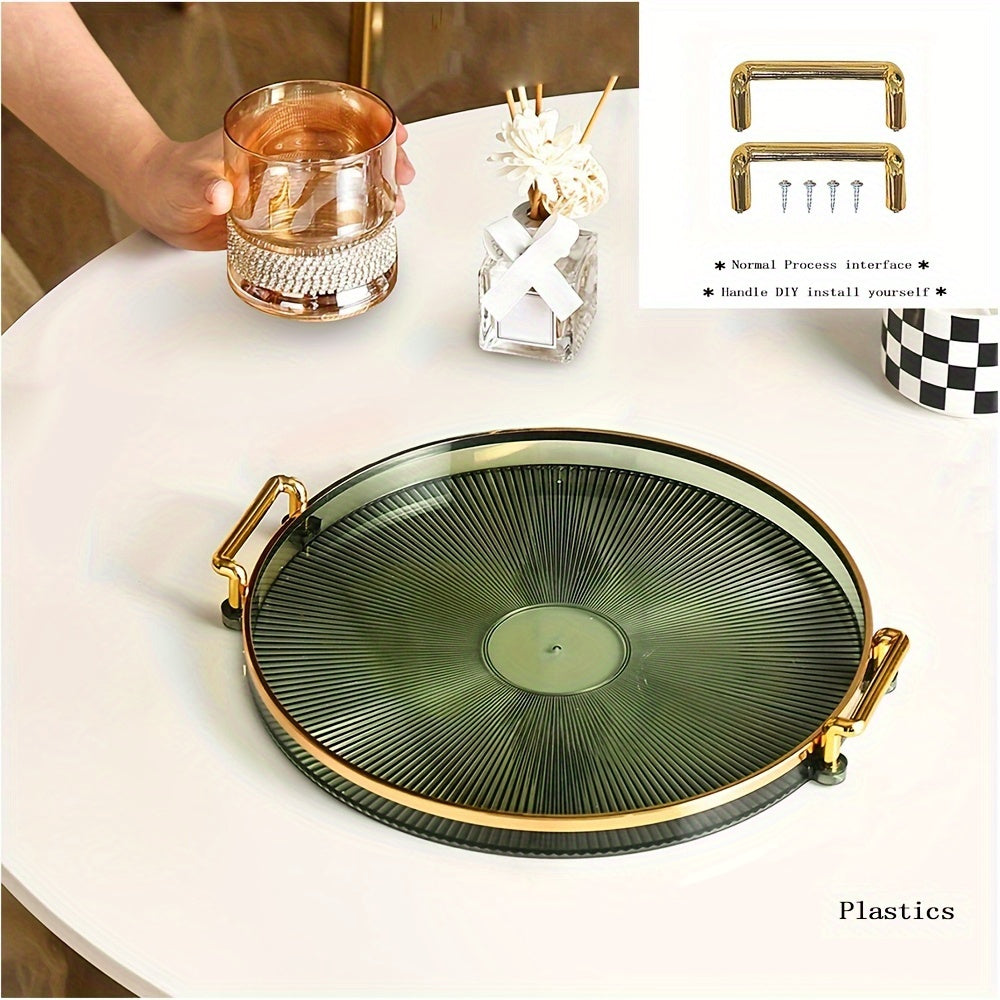 Gilded Elegance – Luxury Serving Dish with Gold Handles