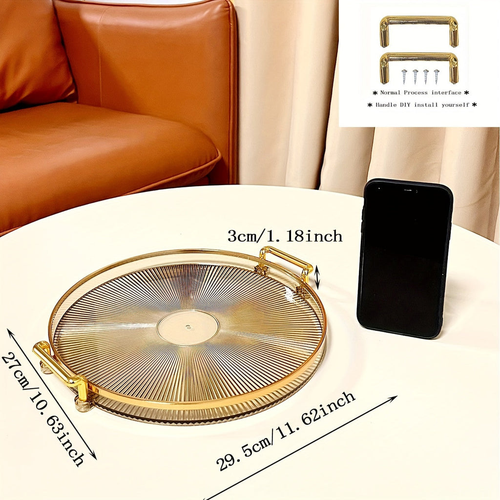 Gilded Elegance – Luxury Serving Dish with Gold Handles