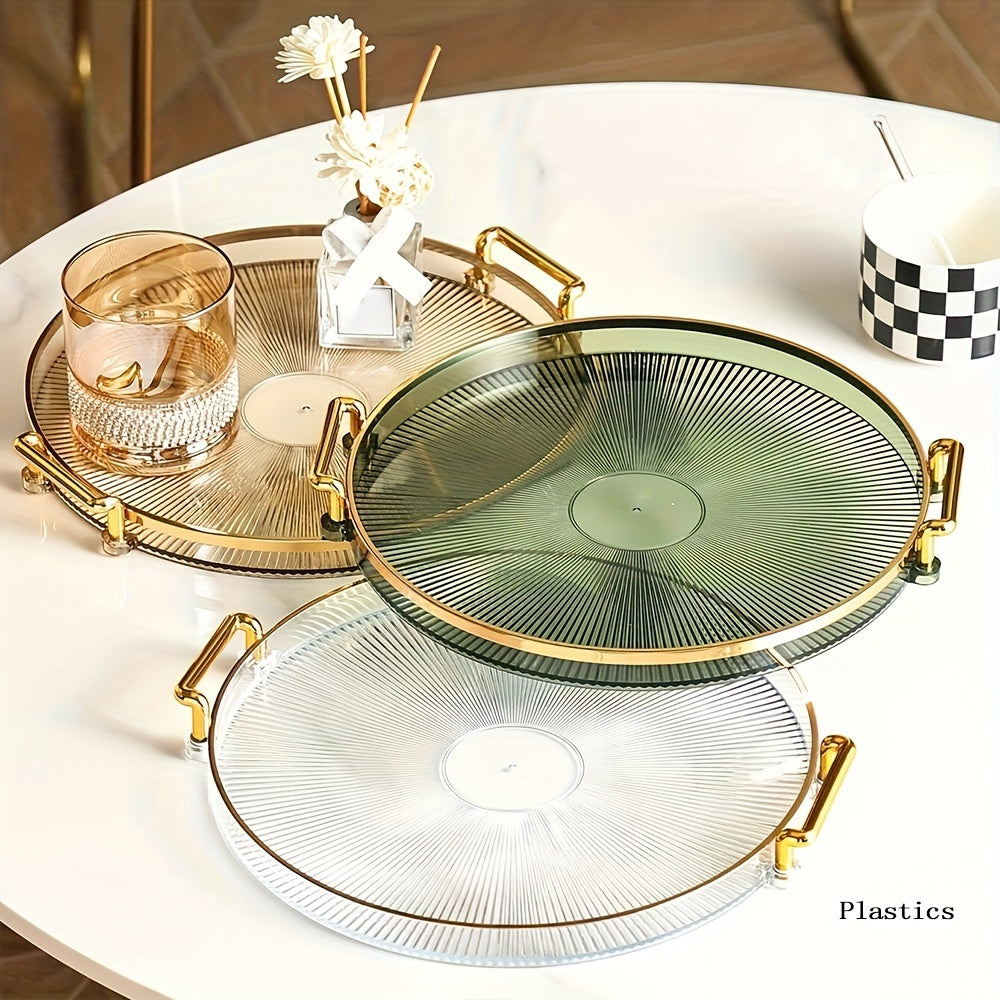 Gilded Elegance – Luxury Serving Dish with Gold Handles