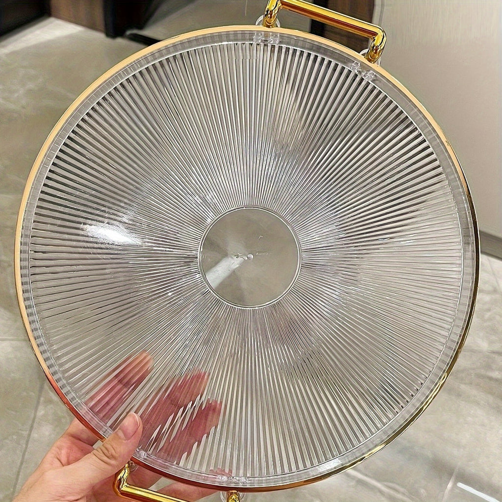 Gilded Elegance – Luxury Serving Dish with Gold Handles