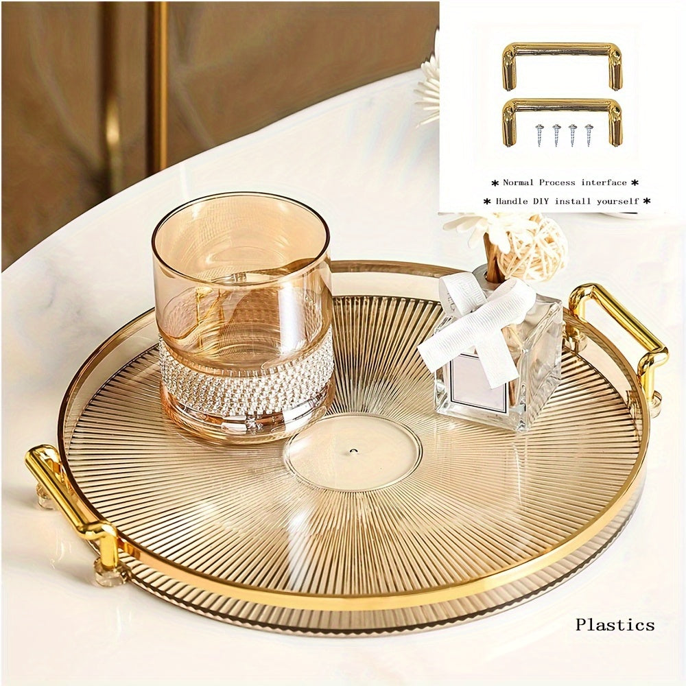 Gilded Elegance – Luxury Serving Dish with Gold Handles