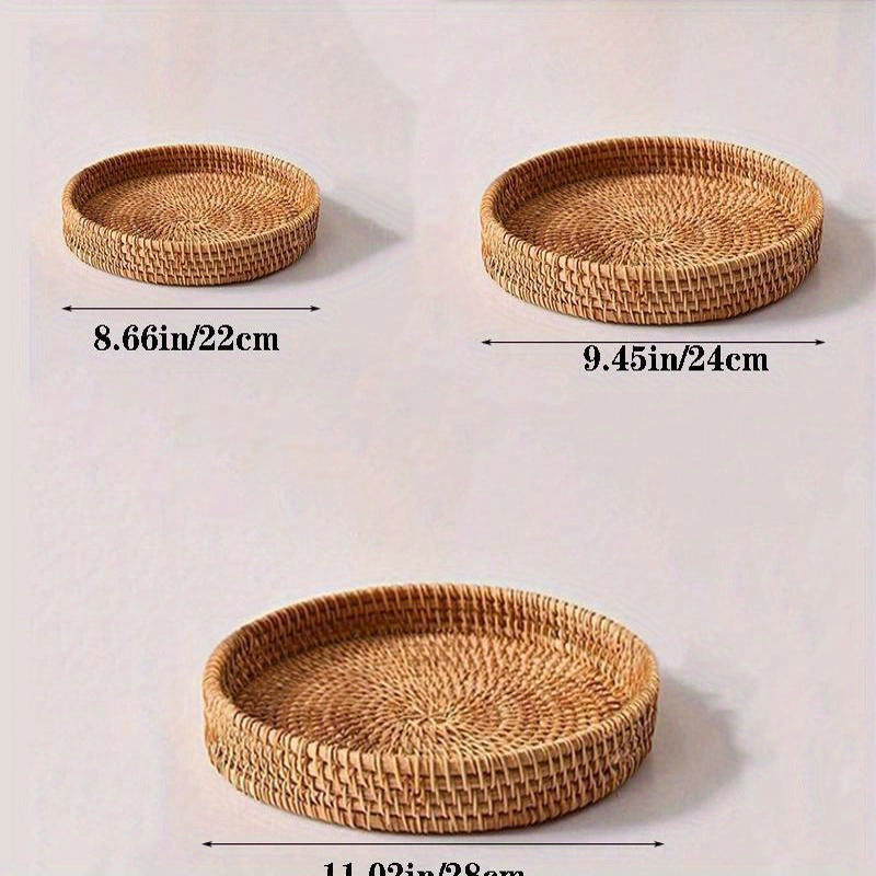 RattanCharm - Elegant Handwoven Rattan Serving Dish