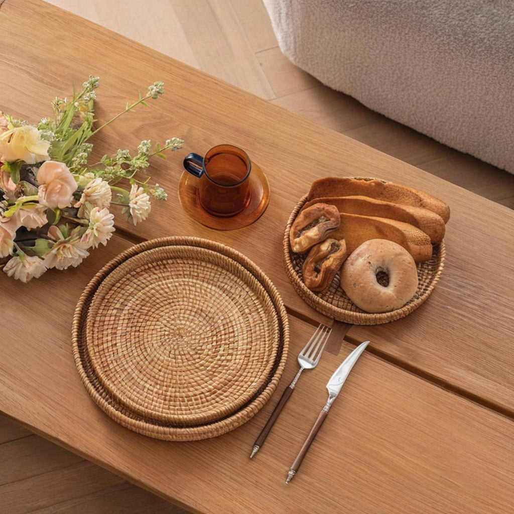 RattanCharm - Elegant Handwoven Rattan Serving Dish