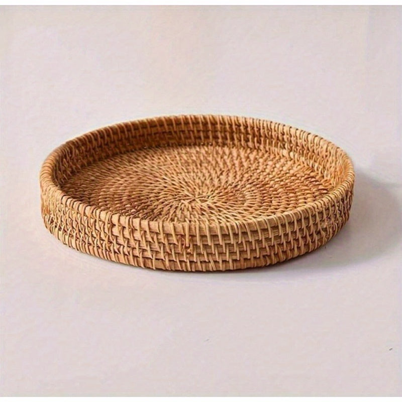 RattanCharm - Elegant Handwoven Rattan Serving Dish