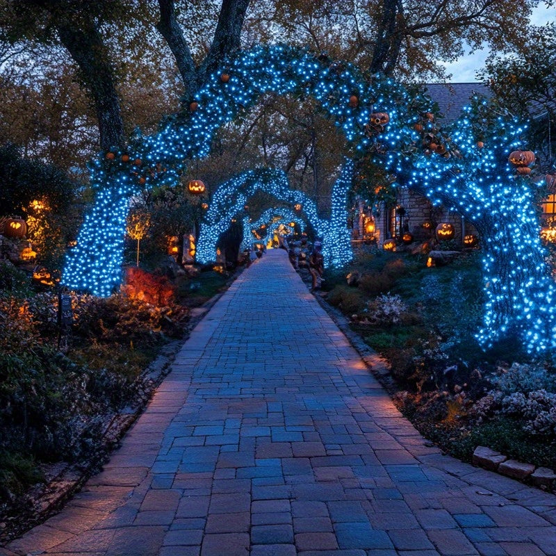 SolarGlow Lighting - Dimmable Outdoor String Lights with Solar Charging