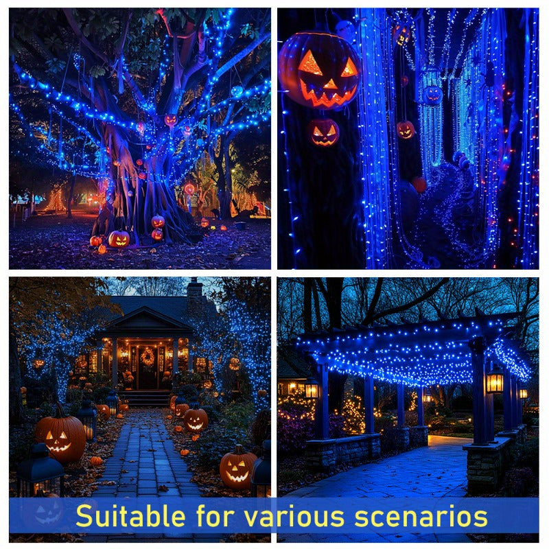 SolarGlow Lighting - Dimmable Outdoor String Lights with Solar Charging