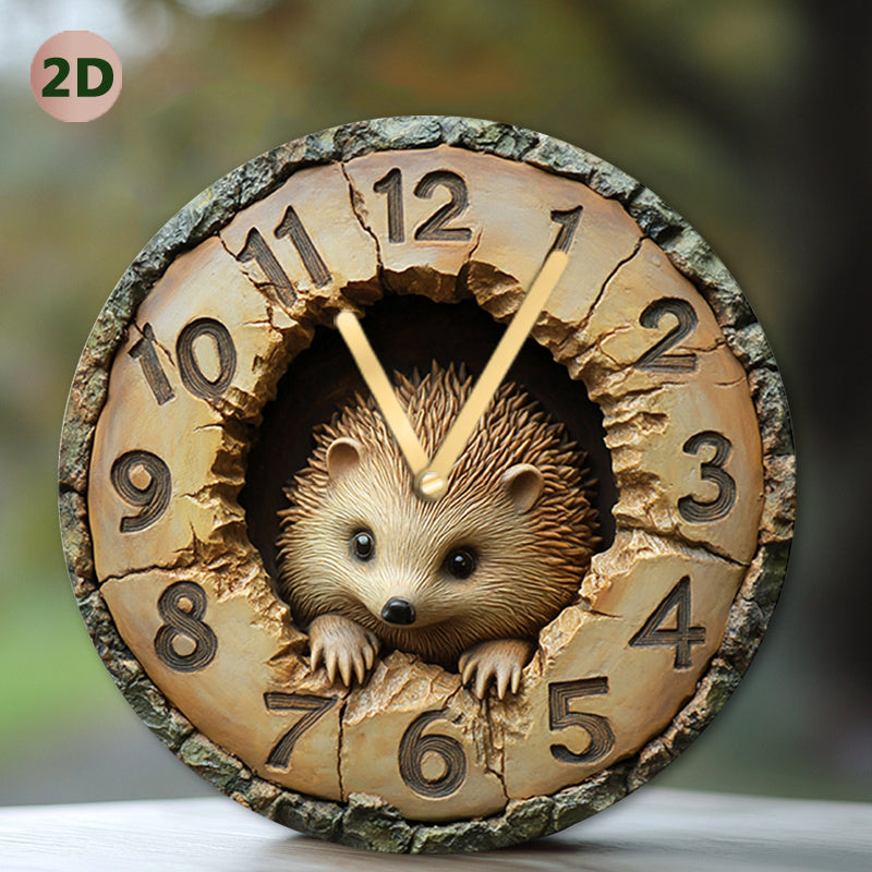 HedgeTime Clock – Stylish Hedgehog Wall Decor 20 cm