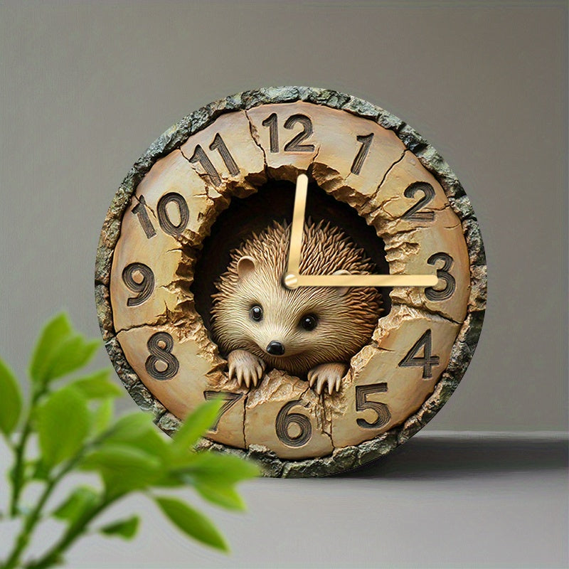HedgeTime Clock – Stylish Hedgehog Wall Decor 20 cm