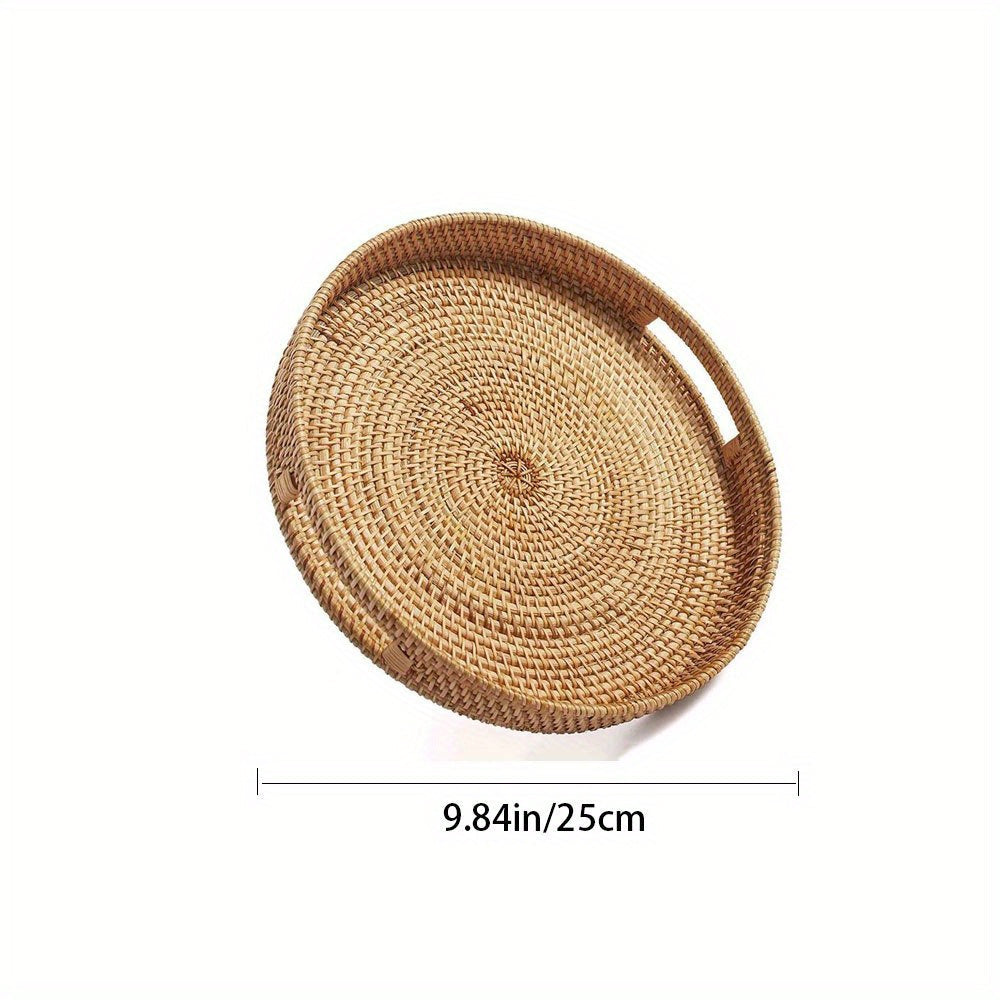 RattanServe - Elegant Handmade Tray from Natural Rattan