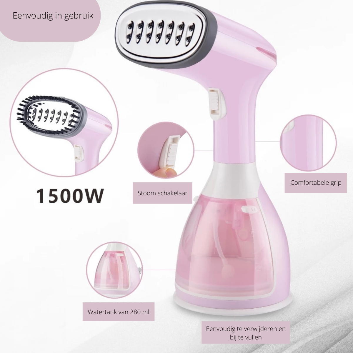 SteamEase - Compact Portable Garment Steamer for Wrinkle-Free Clothes