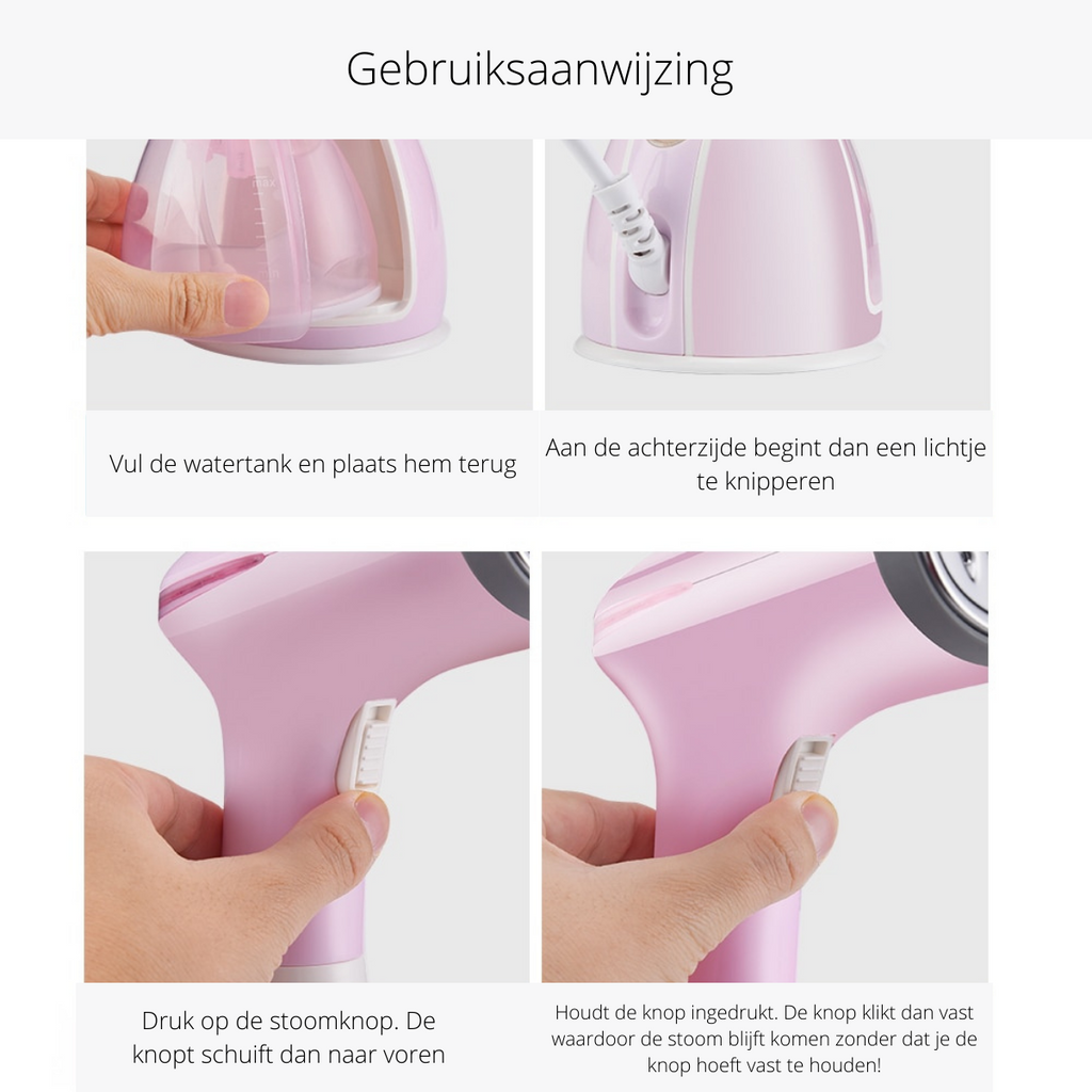 SteamEase - Compact Portable Garment Steamer for Wrinkle-Free Clothes