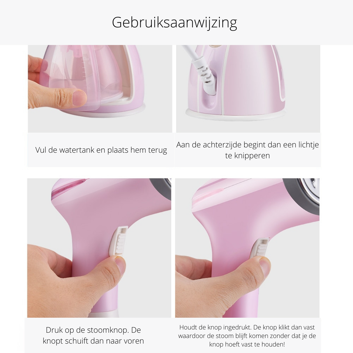 SteamEase - Compact Portable Garment Steamer for Wrinkle-Free Clothes