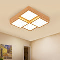 RusticGlow Pendant - Multiple Lights in Natural Wood