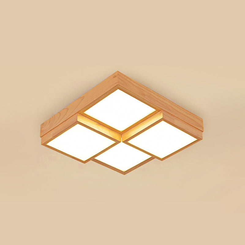 RusticGlow Pendant - Multiple Lights in Natural Wood