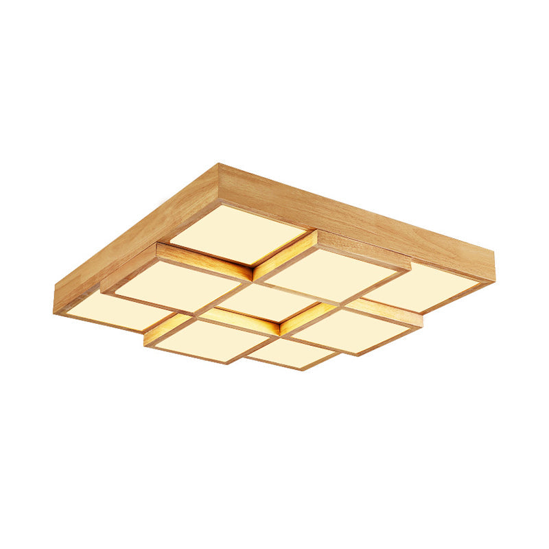 RusticGlow Pendant - Multiple Lights in Natural Wood