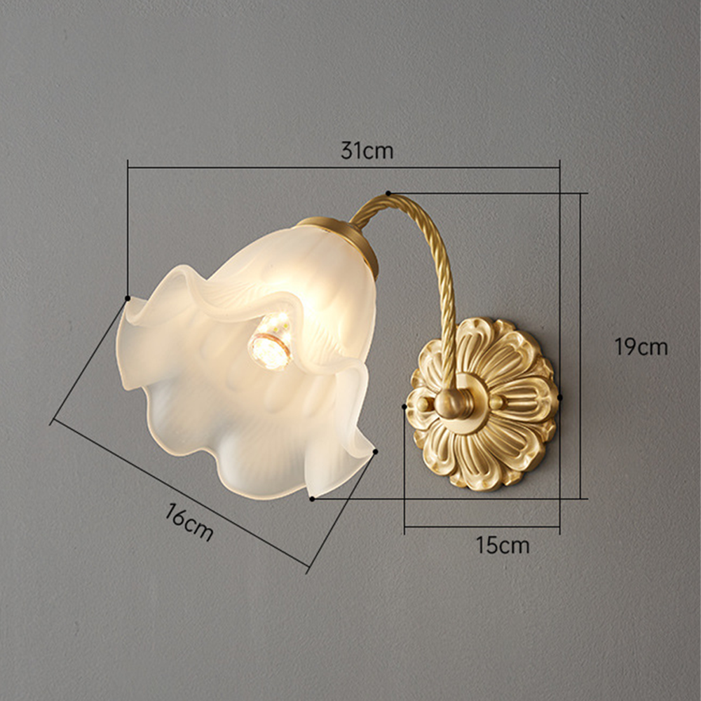 VintageGlow – Retro Glass Wall Lamp for Ambiance