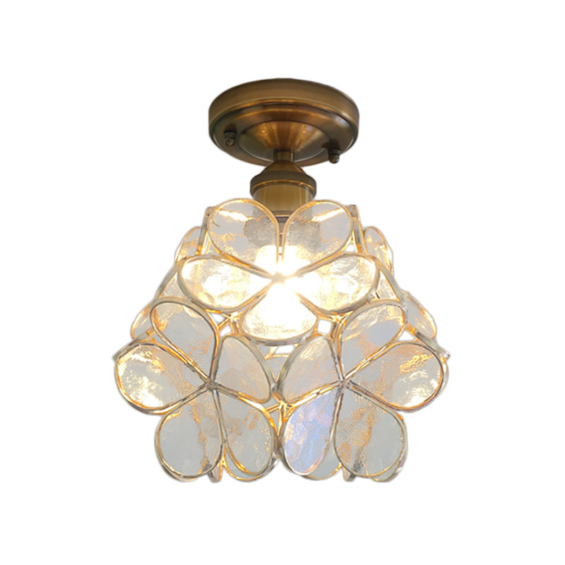 FloralGlow Retro Plafondlamp -  Retro Tiffany Plafondlamp voor een Betoverend Interieur