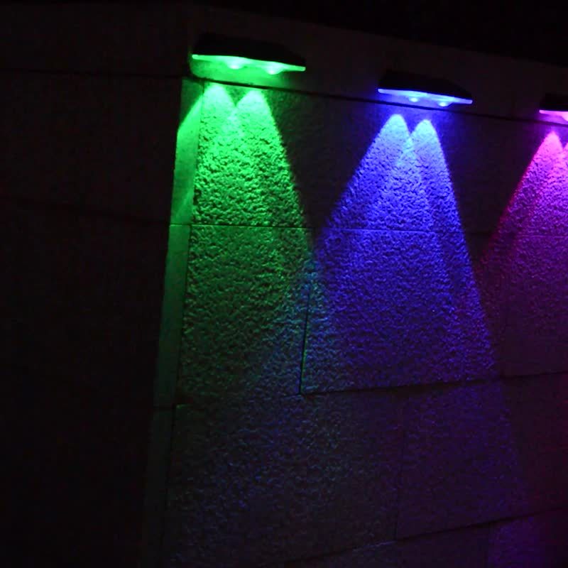 SolarShine Wall Lamp - Colorful Solar LED Outdoor Lighting