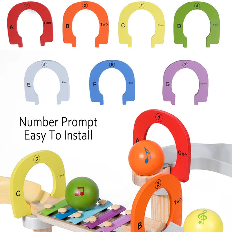 MusicBlocks Toy - Wooden Sensory Blocks for Growth