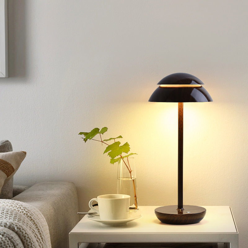 Aurelia Noire - Rechargeable Cordless Table Lamp with Integrated LED Lighting and Battery
