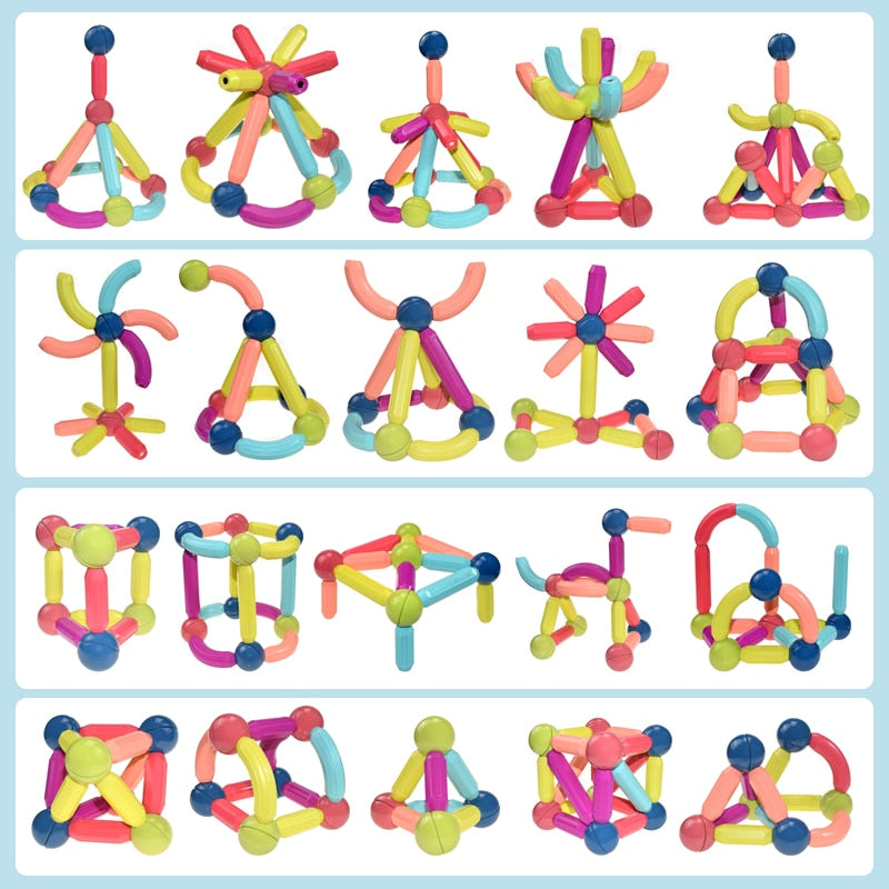 Magnetic Toy Building Set - Play for educational development