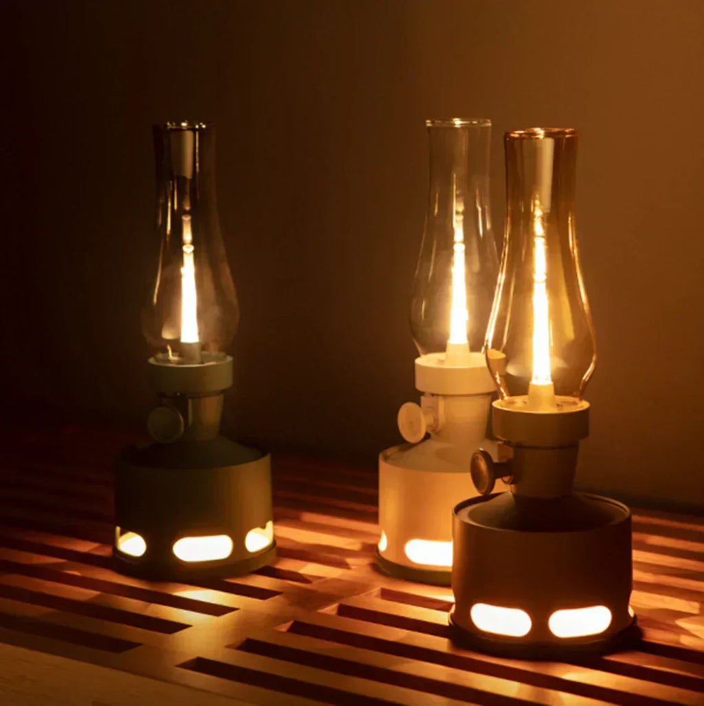 NostalgiaLamp - Vintage LED Lantern for Atmospheric Evenings